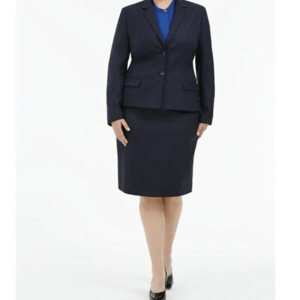 Workthreads | Sharkskin 2 Button Mid-Length Detail Jacket