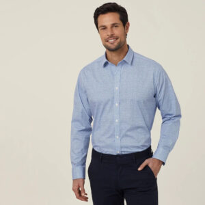 Avignon Abstract Print Stretch Long Sleeve Shirt - CATJDC