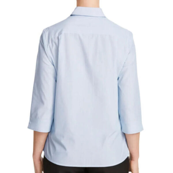 Workthreads | Striped Texture 3/4 Shirt – Teal