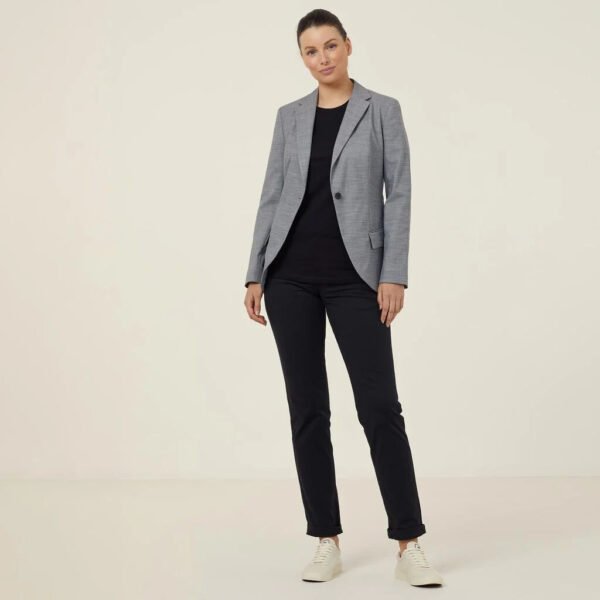 Workthreads | Linen Look Half-Lined Jacket - CAT1E9 Workthreads | Linen Look Half-Lined Jacket – CAT1E9