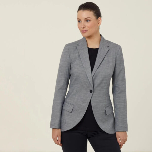 Workthreads | Linen Look Half-Lined Jacket - CAT1E9 Workthreads | Linen Look Half-Lined Jacket – CAT1E9
