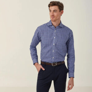 Dobby Check Long Sleeve Shirt - CATDWX