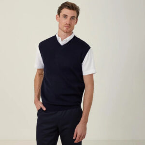 Wool Rich V-Neck Vest - CATE27