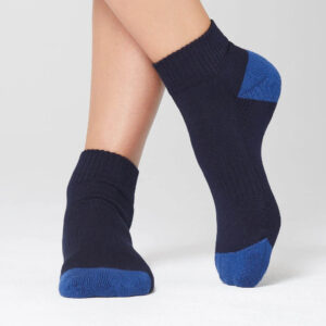 Bamboo Contrast Heel Sports Ankle Socks - CATKDN