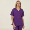 Workthreads | Vital Antibacterial Mayo Scrub Top – CATUMN Cobalt/Mid Night/Purple