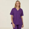Workthreads | Vital Antibacterial Mayo Scrub Top – CATUMN Cobalt/Mid Night/Purple