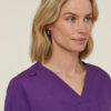 Workthreads | Vital Antibacterial Mayo Scrub Top – CATUMN Cobalt/Mid Night/Purple
