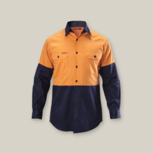 Hi Vis 2 Tone Long Sleeve Drill Shirt - Y07982