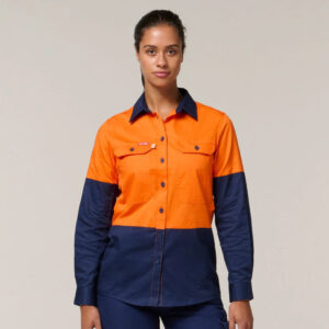 HI-VIS VENTED LONG SLEEVE SHIRT - Y08225