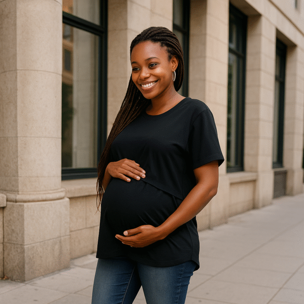 Maternity/Nursing Short Sleeve Top