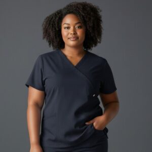 JB's Ladies Nu Mandarin Collar Scrub Top 4SMT1