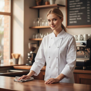 Men's Chef's Jacket 5CJ - S, White