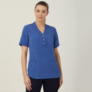 Silvi Spot Print Short Sleeve Tunic - CAT9XP