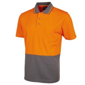 Hi Vis Non Cuff Traditional Polo 6HVNC